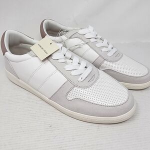 Universal Thread White‎ Leather Sneakers Mens Size 9.5 Memory Foam Shoes